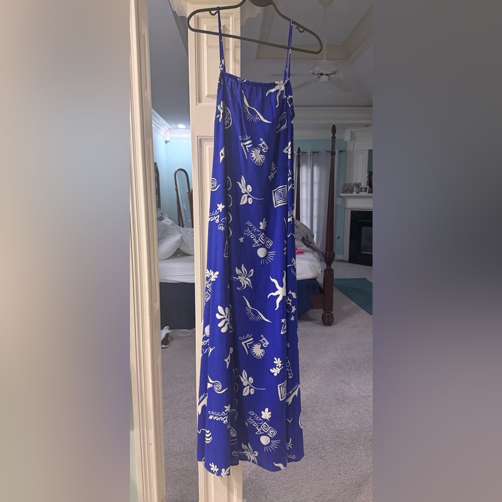 NWT Blue and White Maxi Dress